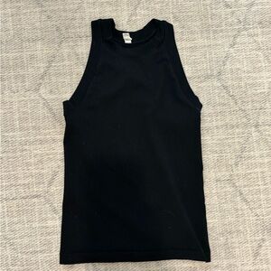 Athleta Black Ribbed Tank